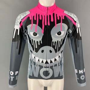 WALTER VAN BEIRENDONCK FW19 Black Pink Monster Graphic Jersey Bike Top